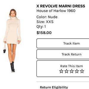 House Of Harlow X Revolve mini sweater dress! Good condition
